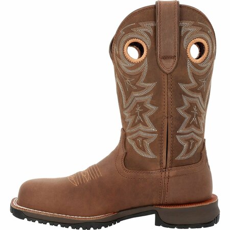 Rocky Rosemary Women's Composite Toe Waterproof Western Boot, BROWN, M, Size 8.5 RKW0403